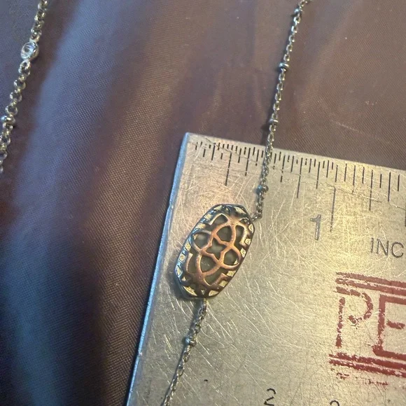 Kendra Scott Elisa Gold Multi-Strand Necklace in Iridescent Drusy - Picture 10 of 10